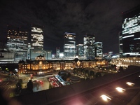 東京駅（東京ステーションホテル）の美しい夜景