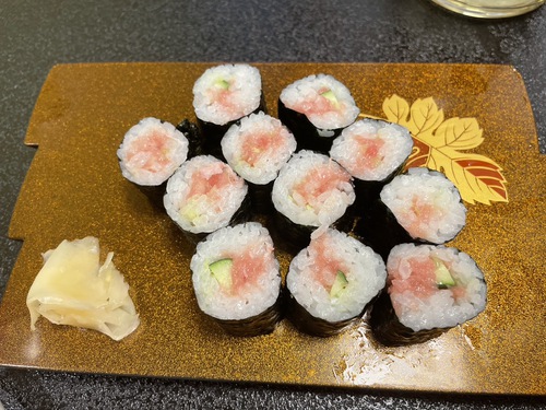 松葉鮨　特上すし＆上すし＆本マグロネギトロ巻　＠大町市寿司屋