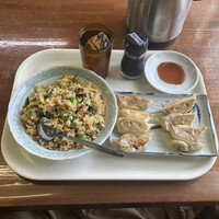 台湾風チャーハン＆野菜餃子　餃子の舞　＠大町市中華ランチグルメ