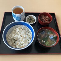 松坂牛しぐれ煮定食 （生姜御飯＆鯖汁）　＠大町市金ちゃん亭