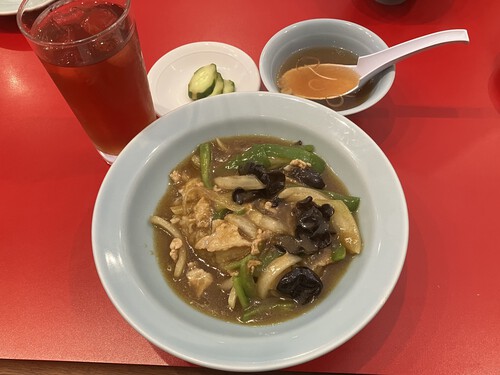 咖喱肉飯（中華カレー）　＠大町市餃子の名店「俵屋飯店 」