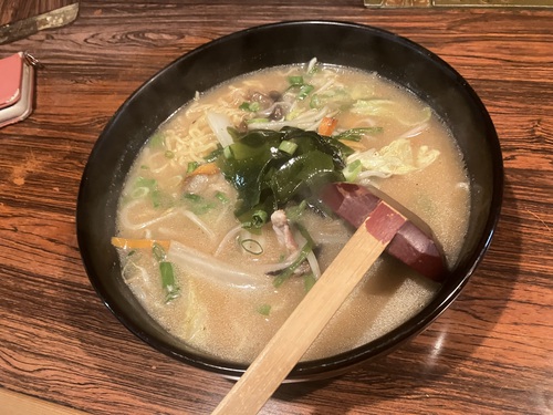 味噌ラーメン　＠大町市麺匠にし川
