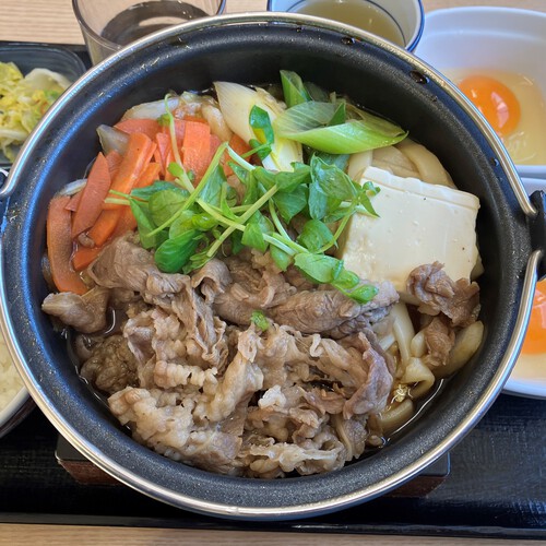吉野家 長野中御所店　牛すき鍋膳＆牛丼 アタマの大盛