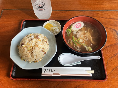 チャーハンセット 昔ながらの中華そばと食堂のチャーハンの 最強タッグ　＠大町市福来家