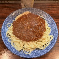 ジャンボミートソーススパゲティ　＠大町市パスタdeにし川