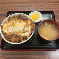 松本駅前名物　ソース味の玉子とじカツ丼　＠松本市お食事処高橋