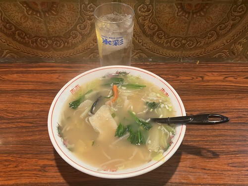 ちくわフライカレー＆冷やしたぬきうどん　＠大町市にし川食堂