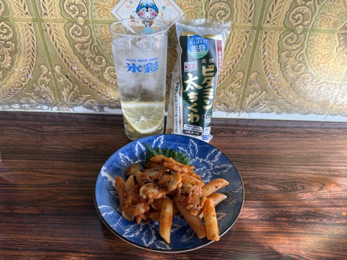 食べて能登半島復興支援「スギヨ元祖ビタミン太ちくわカレーライス」4　＠大町市にし川うどん