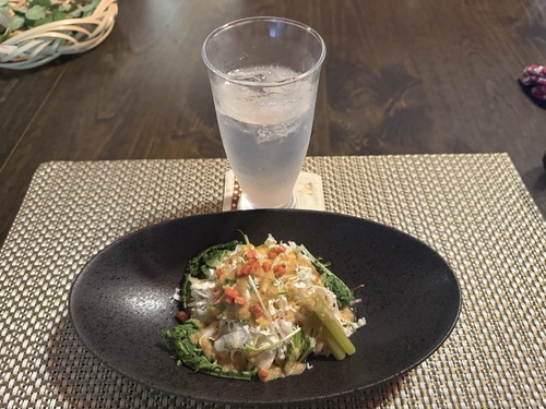 山麓ファームダイニング健菜樂食Zen　「巡膳（めぐりぜん）」　北アルプス○○○○協会役員会の後の 会費制懇親会