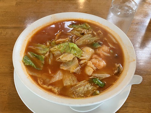 中華上手(わで)　海鮮トマトラーメン＆中華風カツ丼　＠安曇野市中華料理ランチグルメ