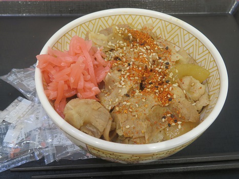 すき家『豚丼』&小木曽製粉所『大ざる』