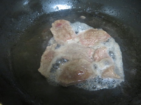 鹿ロース肉の焼肉