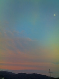 今日の夕日