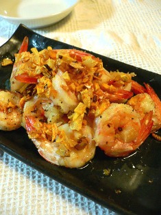 海老を使ったタイ料理