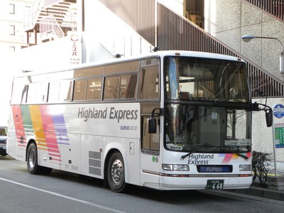 【松本電鉄】 ハイランド車の高速バス続行便運用