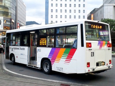 【川中島バス】 41092号車がぐるりん号代走！