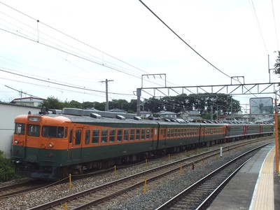 仮）長野のバスかんさつにっき:【しなの鉄道】 快速「169系初の12両 