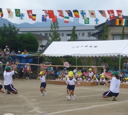 運動会デビュー