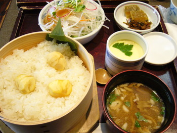 小布施の栗ご飯！