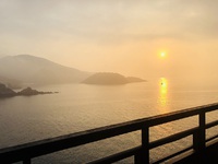 お宿の　　朝は　　露天で　　始まる　　☆