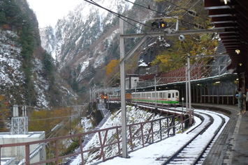 黒部ルート見学会⑨　欅平から黒部峡谷鉄道