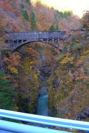 黒部ルート見学会⑨　欅平から黒部峡谷鉄道
