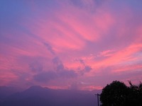 昨日の夕陽