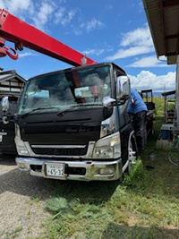 移動式クレーン付積車 修理