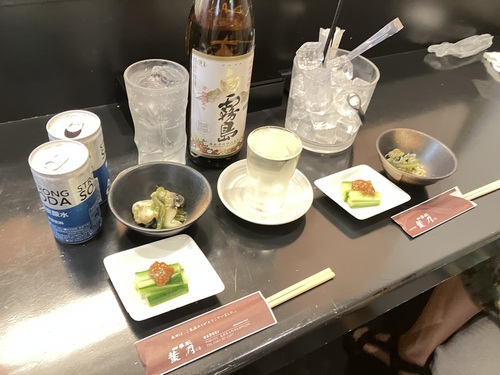 刺身盛り合わせ＆京風牛すじ煮込み＆蟹餡かけ茶碗蒸し＆イカゲソ天ぷらで一杯　＠大町市四季彩葉月