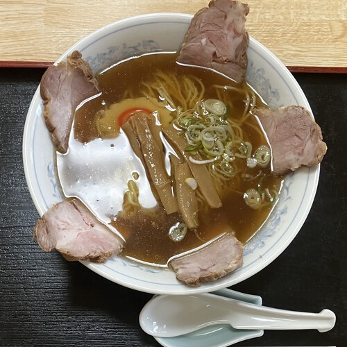 醤油チャーシューメン　＠大町市福来家
