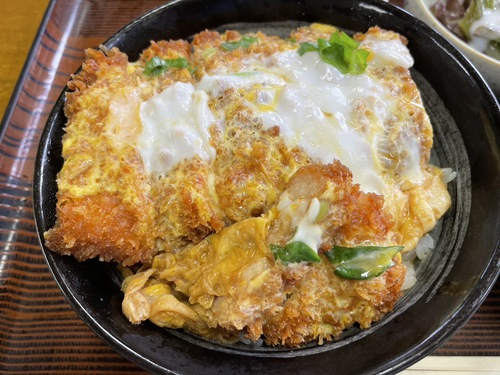 富士尾山荘　カツ丼　安曇野市穂高温泉郷グルメ＆日帰り入浴