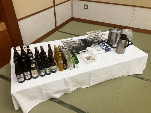 大町温泉郷立山プリンスホテルで某協会役員の忘年会　日本海の幸と信州の恵み