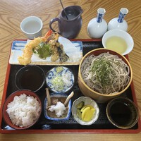 そば定食　＠大町温泉郷そば処いろり