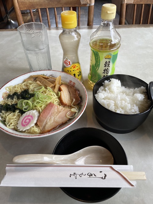 ラーメンライス　雷鳥食事・喫茶雷鳥　＠大町市大町温泉郷ランチグルメ