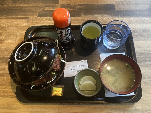 宮田村食育推進の店「〜優·和·癒〜えんぎ屋」　駒ヶ根名物ソースかつ丼（ヒレ）　＠長野県上伊那郡宮田村ランチグルメ
