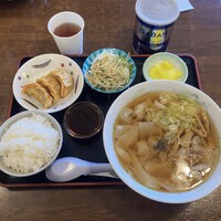 家族亭龍門池田店　 ワンタンランチセット　＠北安曇郡池田町ランチグルメ