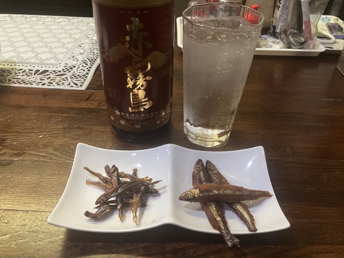 若鶏の辛子炒め　ホテルルートイン信濃大町駅前から 歩いて30秒　台湾家庭料理居酒屋喜楽屋