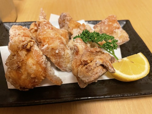刺身盛り合わせ＆ハモ天＆鶏の梅しそフライ＆山賊焼き　衆割烹　桂　＠大町市居酒屋グルメ