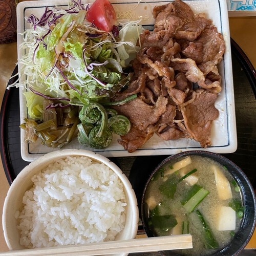 喫茶店の焼肉定食＆喫茶店のアジフライ定食　COFFEE & SNACK WORLD 　@北安曇郡池田町ランチグルメ