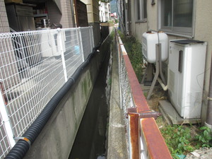 現場付近の用水