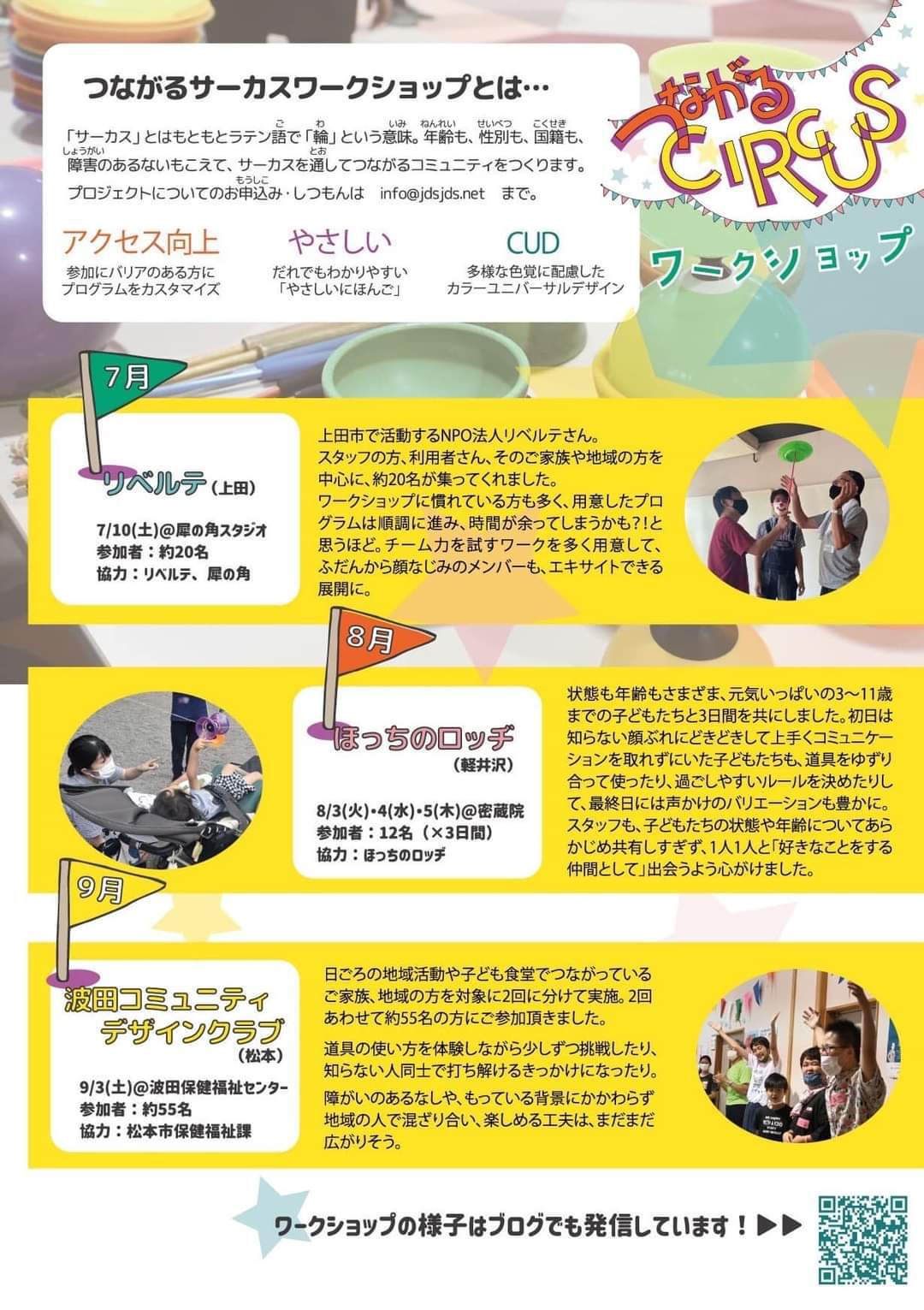 【11/4 つながるサーカスワークショップ千秋楽イベントが開催されました】