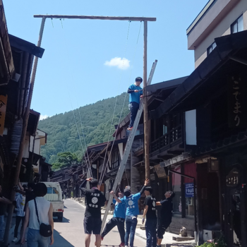 夏祭り、準備着々と