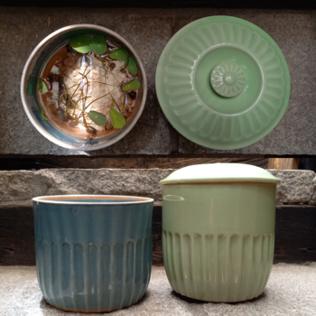 古伊万里お神酒徳利と七夕飾り