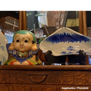 富士山と小瓶達