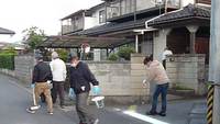 キリリと白線 地区内各地で白線引き［東和田区］