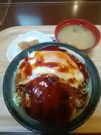 ロコモコ丼／ぱれあＣｏＣｏ食堂／湯～ぱれあ内／２３年２月１１日