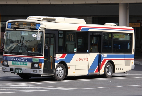 水戸駅前にて　２０１２年４月【茨城交通】