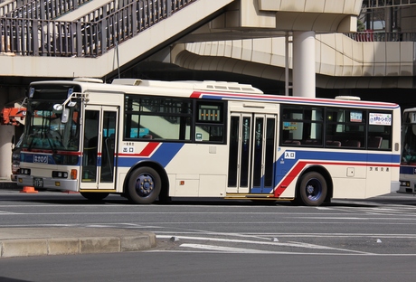 水戸駅前にて　２０１２年４月【茨城交通】