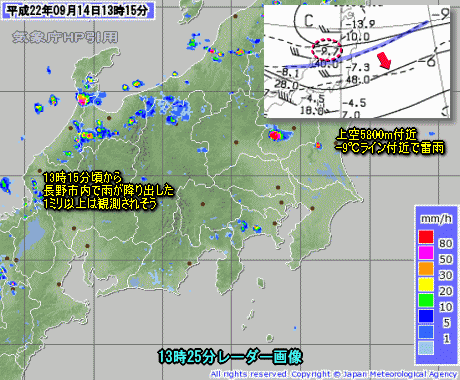 雨降ってもう一段秋に近づく、猛暑打ち止め（9月14日）