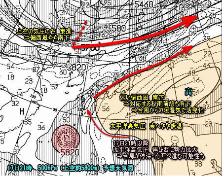 台風15号の進路予想と・・・（9月15日）